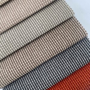 Cationic Pineapple Grid wool fabric 260404