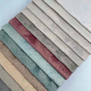 Printed and Embossed Holland Velvet Fabric Bond...