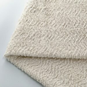 Brushed Embossed Sherpa Velvet Upholstery Fabric