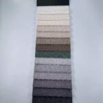 Woven Loop Yarn Textured Upholstery Fabric color swatch card