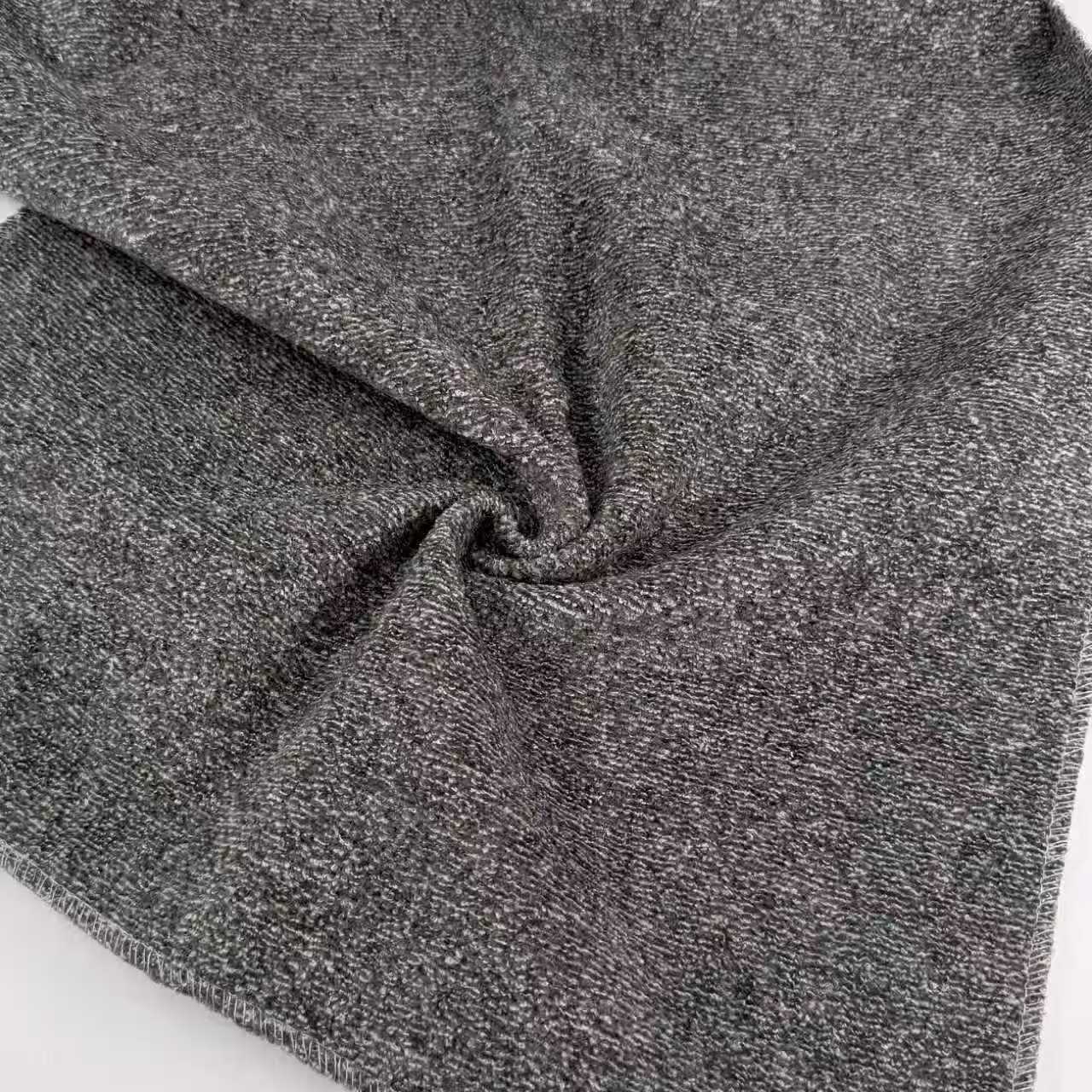 Woven Teddy Chenille Upholstery Fabric gathered sample showing drape