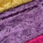 Warp Knitted Crushed Italian Velour Upholstery Fabric color samples showing surface texture