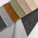 Woven Teddy Chenille Upholstery Fabric front and reverse side detail
