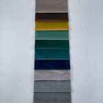 Warp Knitted Solid Color Dutch Velvet color swatch card
