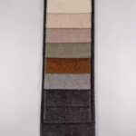 Woven Teddy Chenille Upholstery Fabric color swatch card