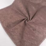Warp Knitted Snowflake Fleece Bonded Holland Velvet gathered sample showing drape
