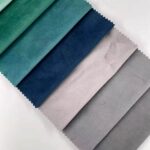 Warp Knitted Solid Color Dutch Velvet color samples showing surface texture