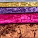Warp Knitted Crushed Italian Velour Upholstery Fabric color samples showing surface texture