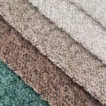 Woven Loop Yarn Textured Upholstery Fabric color samples showing surface texture
