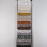 Woven Viscose Blended Snowflake Texture Upholstery Fabric color swatch card