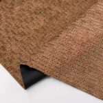 Woven Viscose Blended Corn Grain Velvet Upholstery Fabric front and reverse side detail