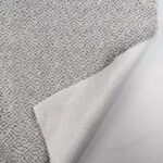 Woven Viscose Blended Snowflake Texture Upholstery Fabric front and reverse side detail