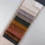 Woven Blended Velvet color swatch card at an angle